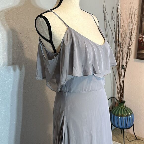 Birdy grey Jane silver women’s maxi dress size M - Picture 4 of 11
